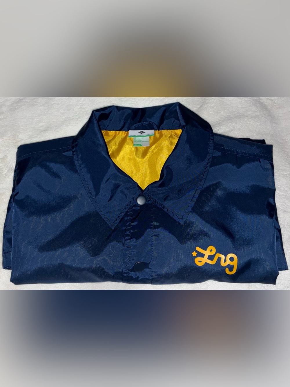 Vintage LRG Snap-Button Navy Coach Jacket (XL)